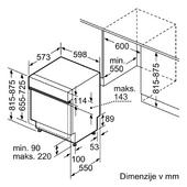 Vgradni pomivalni stroj Bosch SMI4HCS19E