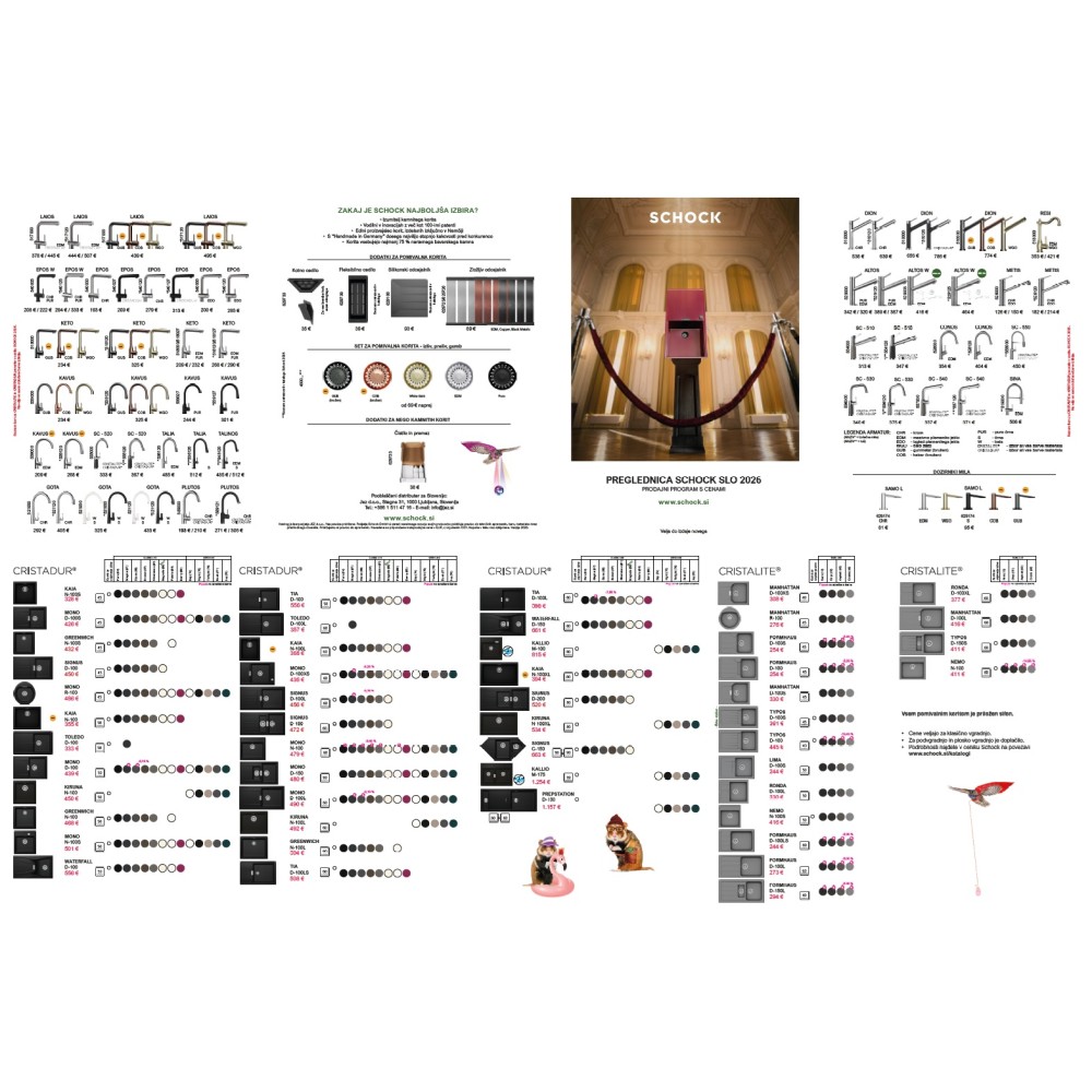 Preglednica prodajnega programa SCHOCK 2026 (za slovenski trg)